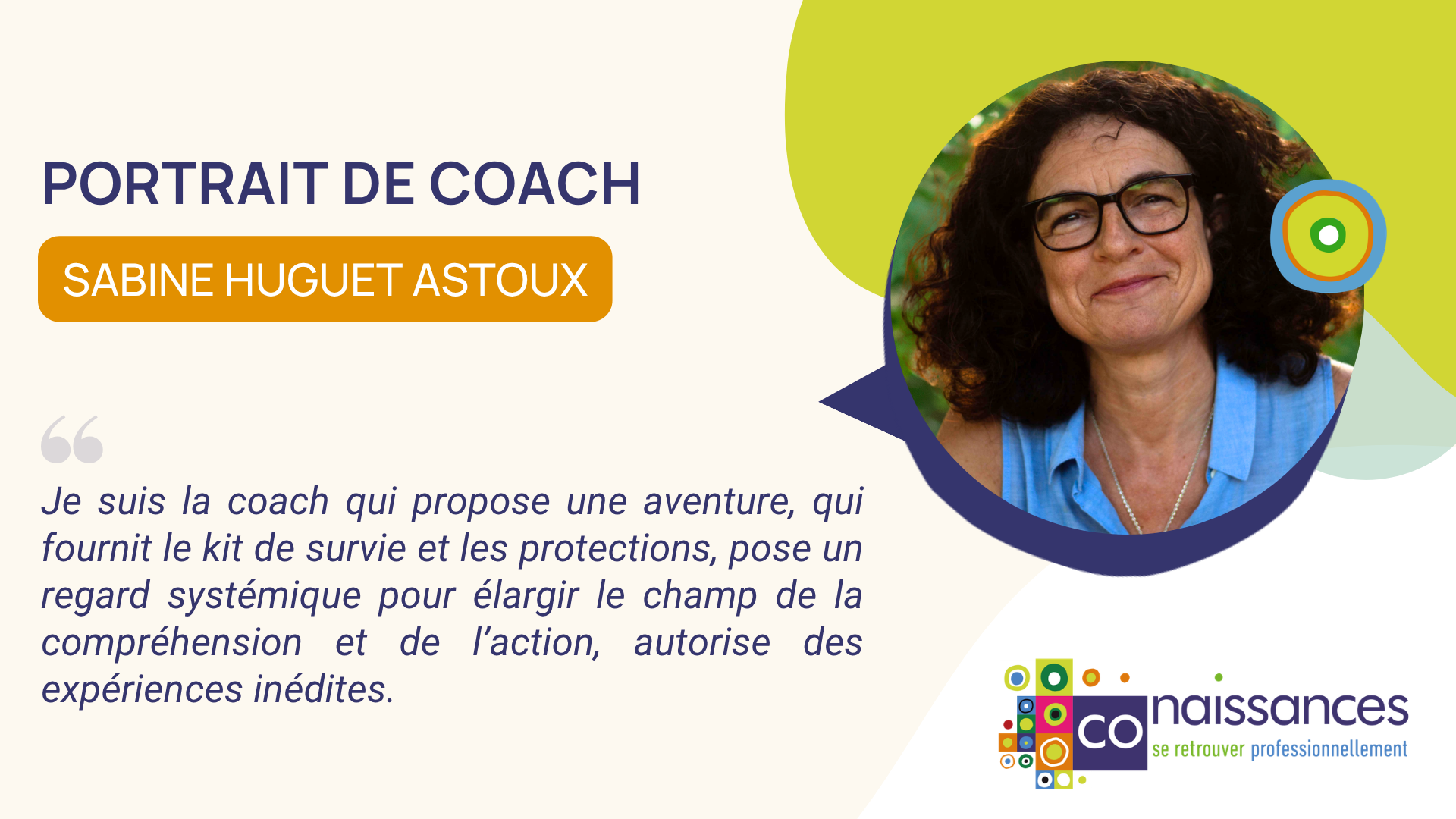 Portrait de Coach : Sabine Huguet Astoux